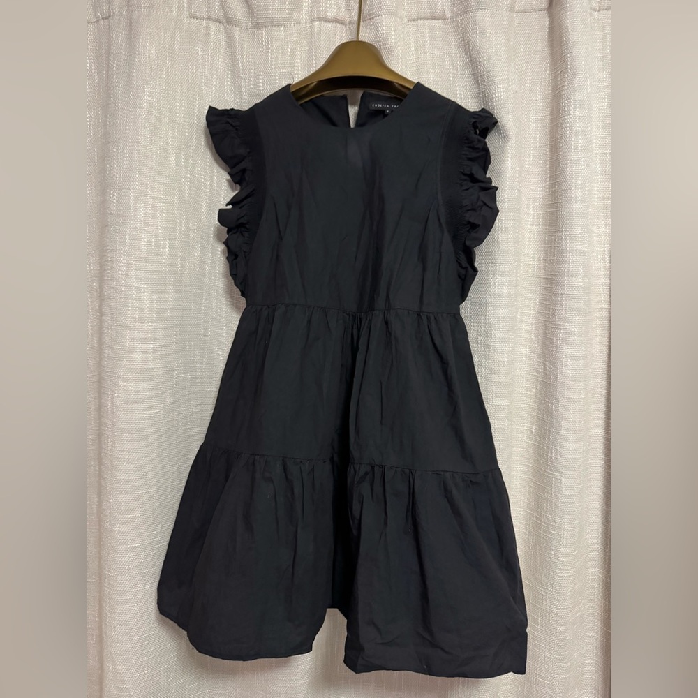 English Factory Black Ruffle Mini Dress - Picture 2 of 4